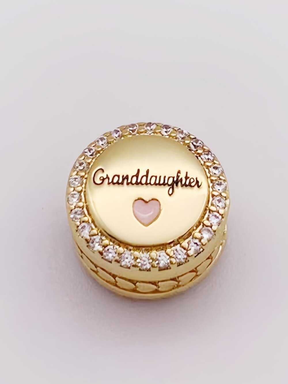 Pandora Engravable Granddaughter Charm Gold-Plated